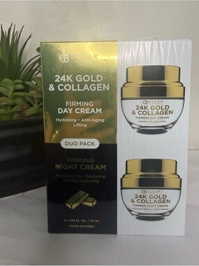 Skincare Duo Set 24K Gold & Collagen Day & Night Cream New Sealed